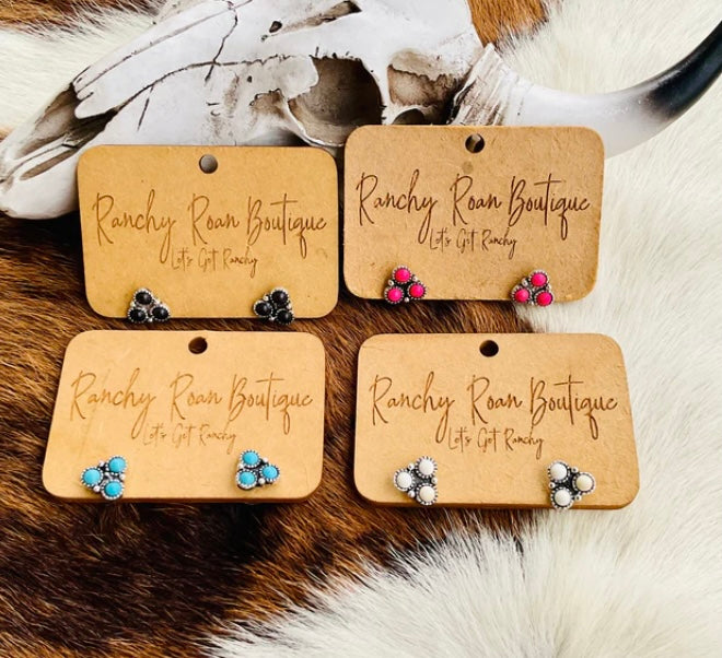 Triangle Stone earrings