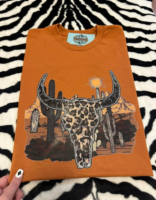 Orange desert tee