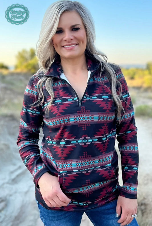 Crimson Valley Pullover