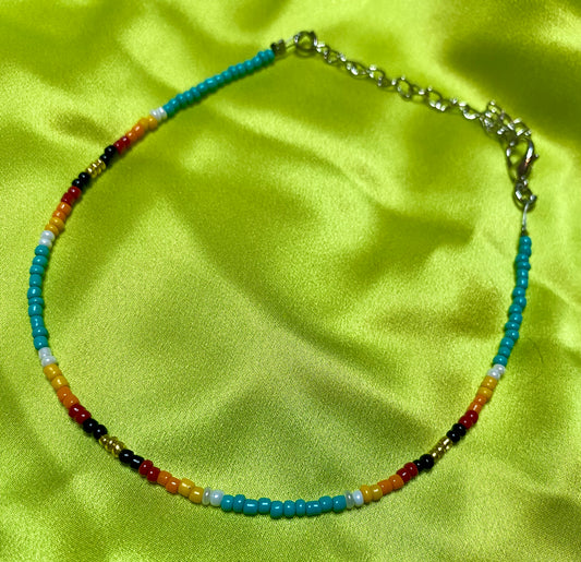 Serape Beaded Anklet
