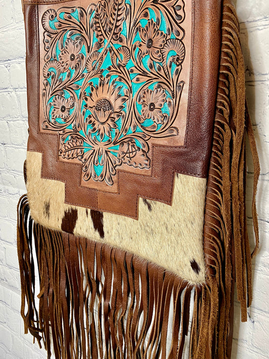 Floral my hide purse