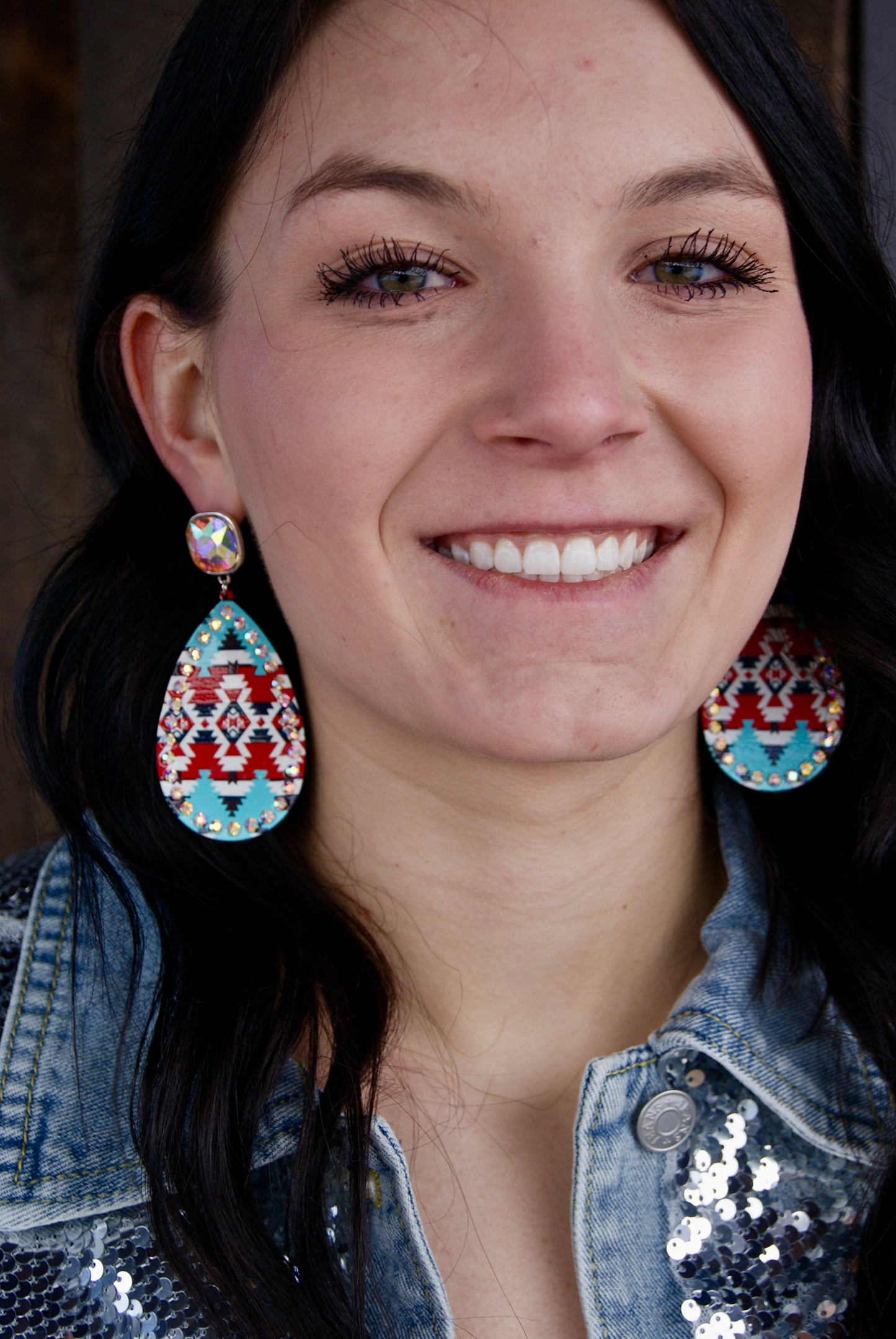 Aztec Metal Earrings (Multiple colors)